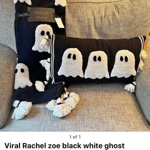 NWT Rachel Zoe Ghost Blanket & Pillow set bundle